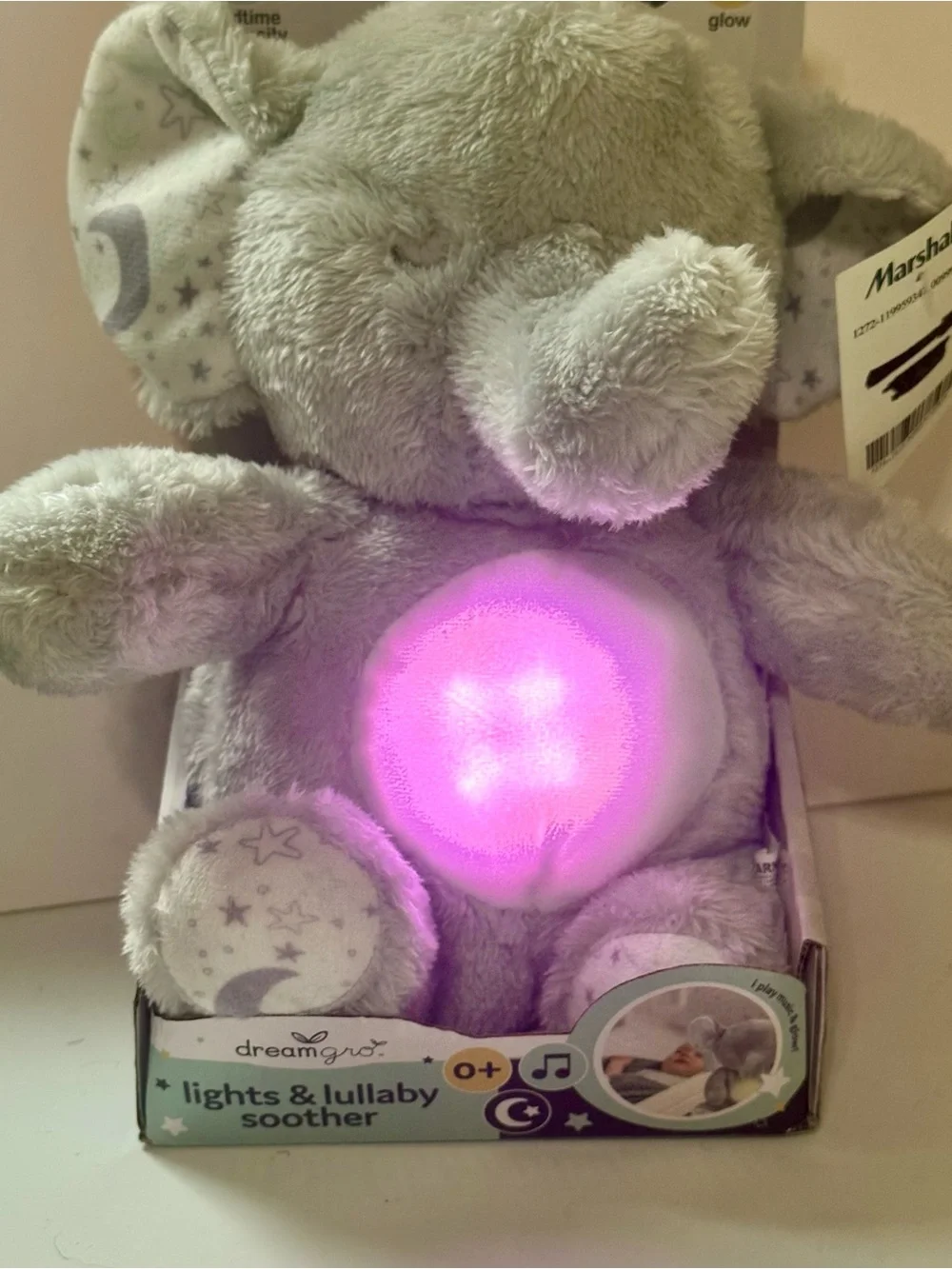 DreamGro Elephant Light & Lullaby Soother